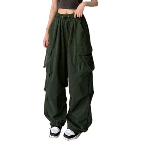 Angebote des Tages Heute Cargohose Damen Baggy Weite Bein Hose Hip Hop Y2K Streetwear Freizeithose Jogginghose mit Gummizug Oversized Vintage 90er blitzangebote des Tages von YEBIRAL