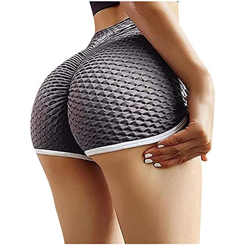 YEBIRAL Damen Sport Shorts Push Up Kurze Leggings Scrunch Butt Sportleggins Anti Cellulite Boom Booty Shorts Hohe Taille Fitnesshose Gym Yoga Pants Hose Sporthose für Damen Mädchen von YEBIRAL
