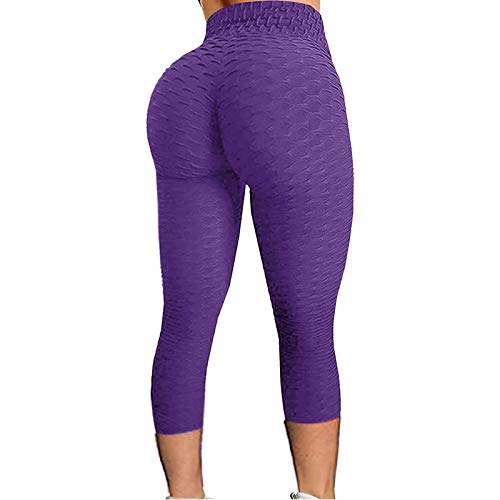 YEBIRAL Damen Tik Tok Leggings Scrunch Butt Po Lifting Sporthose Push Up Sportsleggings High Waist Yogahose Booty Anti Cellulite Sport Leggings Shape Jogginghose für Workout Gym Fitness von YEBIRAL