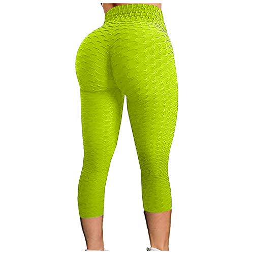 YEBIRAL Damen Tik Tok Leggings Scrunch Butt Po Lifting Sporthose Push Up Sportsleggings High Waist Yogahose Booty Anti Cellulite Sport Leggings Shape Jogginghose für Workout Gym Fitness von YEBIRAL