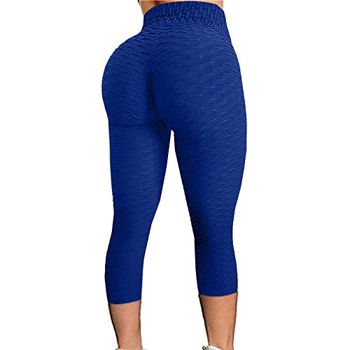 YEBIRAL Damen Tik Tok Leggings Scrunch Butt Po Lifting Sporthose Push Up Sportsleggings High Waist Yogahose Booty Anti Cellulite Sport Leggings Shape Jogginghose für Workout Gym Fitness von YEBIRAL