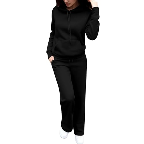 YEBIRAL Jogginganzug Damen Trainingsanzug Set Sportanzug 2 Teilig Hosenanzug Sportlich Hoodie und Hose Langarm Hausanzug Loungewear Sets Kuschelig Tracksuit Sportoutfit Sweatshirt von YEBIRAL