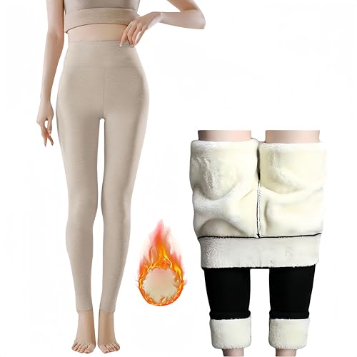 YEBIRAL Meine bestellungen anzeigen Thermo Leggings Damen Gefüttert Thermohose Winter High Waist Thermoleggings Winterhose Lang Fleece Thermo Hose Dicke Blickdichte Thermo Laufhose Warme Jeggings von YEBIRAL