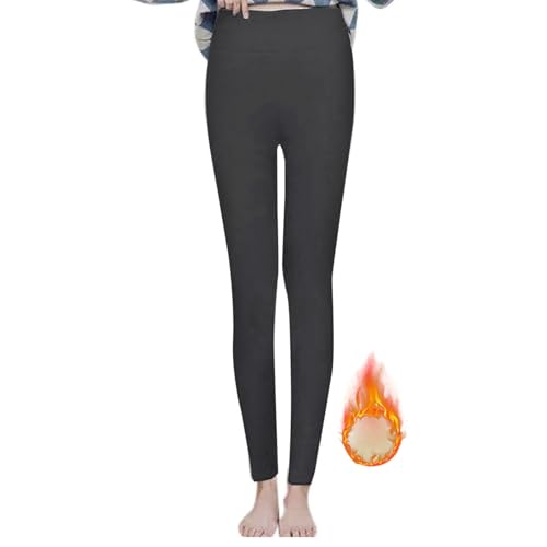 YEBIRAL Thermo Leggings Damen Gefüttert Thermohose Winter High Waist Thermoleggings Winterhose Lang Fleece Thermo Hose Dicke Blickdichte Thermo Laufhose blitzangebote des Tages Heute befristet von YEBIRAL