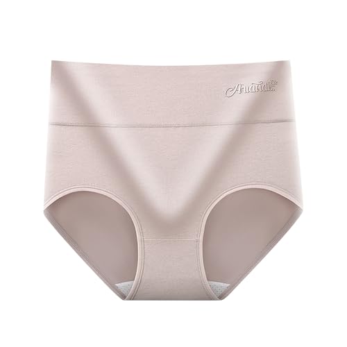 YEBIRAL Unterhosen Damen Baumwolle Hipster Unterwäsche Frauen 1er Wochenbett Menstruationsunterwäsche Seamless Slips Bauch Weg Panties Periodenunterwäsche Schöne Hoher Bund Hipsters für Damen von YEBIRAL