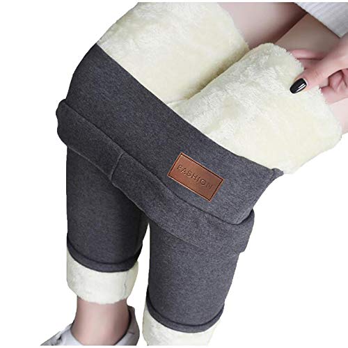 YEBIRAL Winterleggings Thermoleggings warme mit Teddyfell Kaschmir Hosen Gamaschen, Damen Thermo Strumpfhose Leggings mit Innenfleece, Herbst Winter Warm Blickdichte Leggins von YEBIRAL