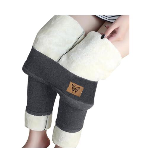 YEBIRAL Winterleggings Thermoleggings warme mit Teddyfell Kaschmir Hosen Gamaschen, Damen Thermo Strumpfhose Leggings mit Innenfleece, Herbst Winter Warm Blickdichte Leggins von YEBIRAL