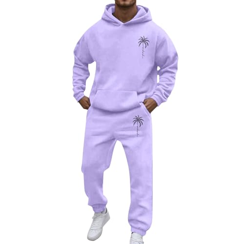 YEBIRAL weiter Hoodie Herren Jogginganzug Herren Trainingsanzug 2D Logo Jogging Anzug Set California Sportanzug Warm Kapuzenpullover Jogging Tracksuit Men Jogginganzug blau von YEBIRAL