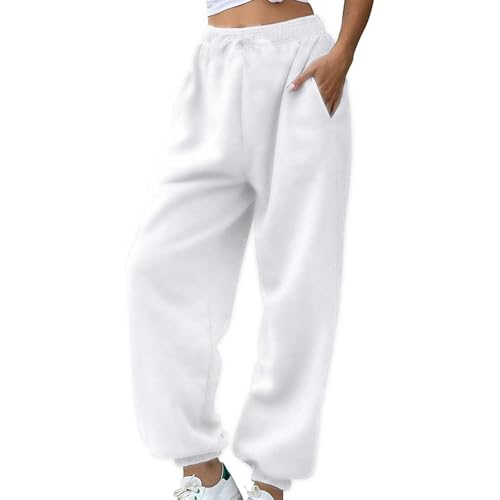 warehouse deals angebote rückläufer jogging hose damen Sporthose Damen Lang High Waist Sporthose Weites Bein Sweatpants Mit Elastischem Bund Yogahose Trainingshose Fitness Sweathose baggy pants damen von YEBIRAL