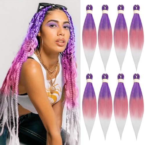 Yebo 26Inch Pre gestreckt Flechten Haar 8Packs Easy Braiding Haar weich Yaki Textur synthetische Zöpfe Extensions Haar für Frauen Yebo 26Inch Pre gestreckt Flechten Haar 8Packs Easy Braiding Haar weich Yaki Textur synthetische Zöpfe Extensions Haar für Frauen von YEBO