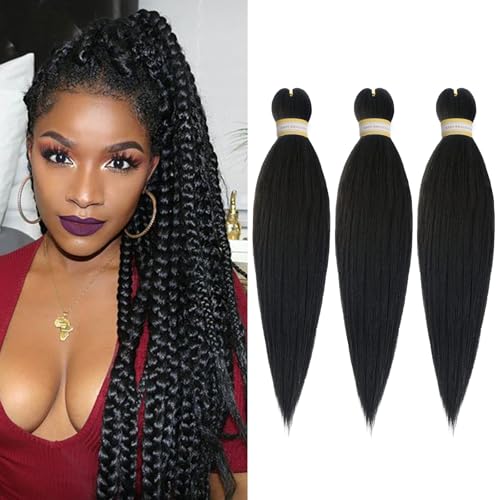 Yebo Pre gestreckt Flechten Haar 20Inch 3Packs einfach Zöpfe Erweiterungen Haar weich Yaki Textur synthetisches Haar für Flechten Kaneklon Zöpfe Haarverlängerungen für Frauen Yebo Pre gestreckt Flechten Haar 20Inch 3Packs einfach Zöpfe Erweiterungen Haar weich Yaki Textur synthetisches Haar für Flechten Kaneklon Zöpfe Haarverlängerungen für Frauen von YEBO