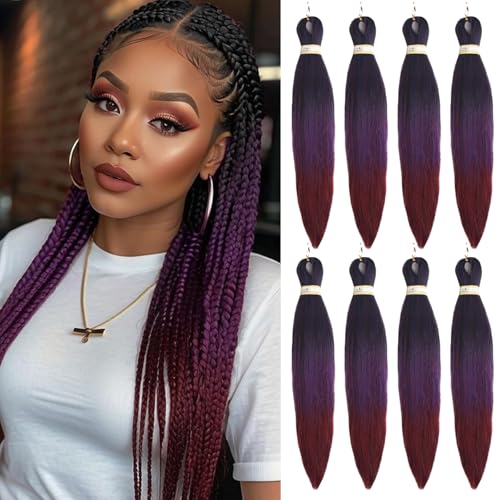 Yebo Pre gestreckt Flechten Haar 20Inch 8Packs Easy Braids Erweiterungen Haar weich Yaki Textur synthetisches Haar für Flechten Kaneklon Zöpfe Haarverlängerungen für Frauen Yebo Pre gestreckt Flechten Haar 20Inch 8Packs Easy Braids Erweiterungen Haar weich Yaki Textur synthetisches Haar für Flechten Kaneklon Zöpfe Haarverlängerungen für Frauen von YEBO