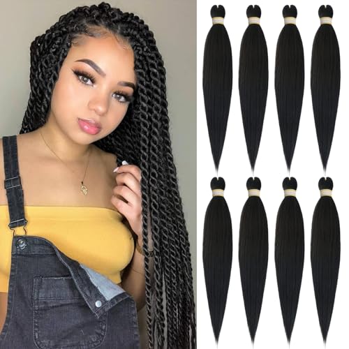 Yebo Pre gestreckt Flechten Haar 30inch 8Packs Easy Braiding Haar weich Yaki Textur synthetische Zöpfe Extensions Haar für Frauen Yebo Pre gestreckt Flechten Haar 30inch 8Packs Easy Braiding Haar weich Yaki Textur synthetische Zöpfe Extensions Haar für Frauen von YEBO