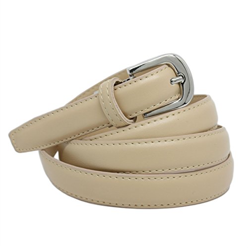YEHMAN klassischer dünner damen Ledergürtel breite 2 cm Länge 120 cm kürzbar Beige YEHMAN klassischer dünner damen Ledergürtel breite 2 cm Länge 120 cm kürzbar Beige von YEHMAN