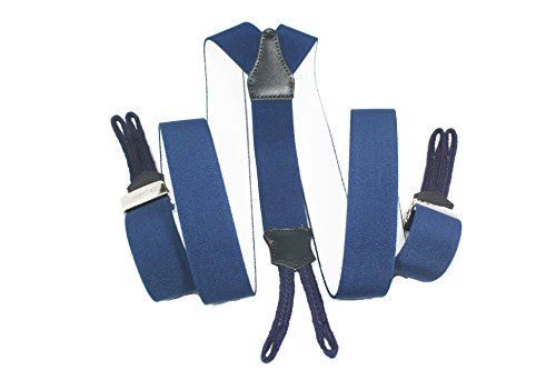 Yehman Hosenträger Hercule Y mit Knopf, 120 cm, für Herren und Damen, verstellbar Gr. 120 cm, marineblau Yehman Hosenträger Hercule Y mit Knopf, 120 cm, für Herren und Damen, verstellbar Gr. 120 cm, marineblau von YEHMAN