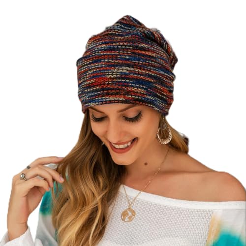 YEHUDAF LEE Wärmendes Wintermütze mit Ohrenschutz und Doppelschichtfleece, auch ideal als Chemotherapie Kopftuch. (2) von YEHUDAF LEE
