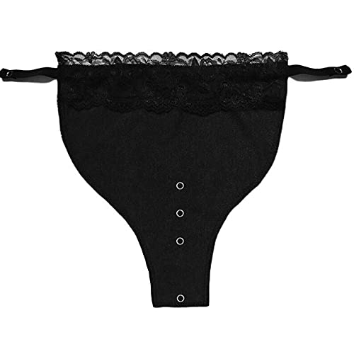 YEKEYI Damen-BH-Einsatz aus Spitze, zum Anklippen, Overlay, Bescheidenheit-Panel, Übergröße, Schwarz, 6 Plus von YEKEYI