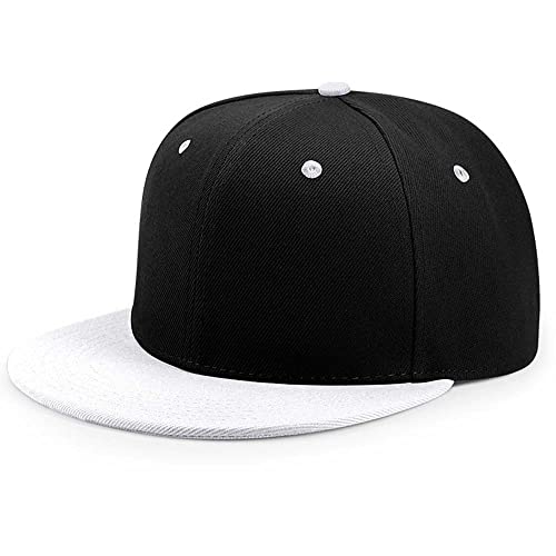 YEKEYI Unisex Baseball Cap Visor Dad Cap Fishing hat Flat Adjustable Snapback Hat Unisex Hip Hop Baseball Cap, Whibla, Einheitsgröße von YEKEYI