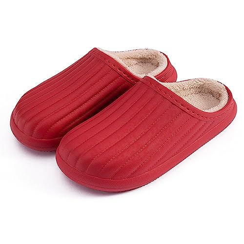 YEKIM Herren und Damen Hausschuhe Winter wasserdichte Hausschuhe Warme Home Slippers Paare Plüsch Hausschuhe, T250mm, T250mm YEKIM Herren und Damen Hausschuhe Winter wasserdichte Hausschuhe Warme Home Slippers Paare Plüsch Hausschuhe, T250mm, T250mm von YEKIM