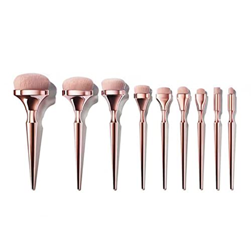 makeup brush set Makeup Brushes 9pcs Professional Foundation Beauty Brushes Plastic Handgrip Eye Shadow Concealer Brushes Vanity Supplies multifunctional makeup brush von YEKIM