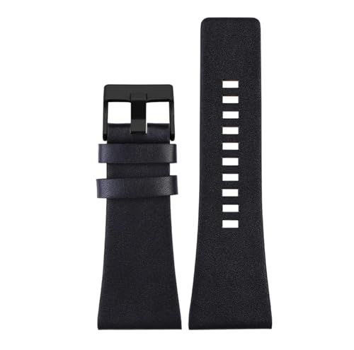 YELEMEABHB Lederarmband passend for Diesel DZ7406 DZ7408 DZ4280 DZ4343 Uhrenarmband 22 mm 24 mm 26 mm 28 mm 30 mm 32 mm 34 mm Herrenarmband Uhrenarmband(Black black clasp,22mm) von YELEMEABHB