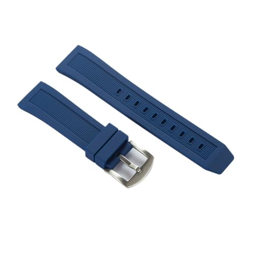 YELEMEABHB Silikonarmband 20 mm 22 mm passend for Citizen Series Quick Release Sports Waterproof Watch Band individuell angepasst Uhrenarmband(Blue,22mm) von YELEMEABHB