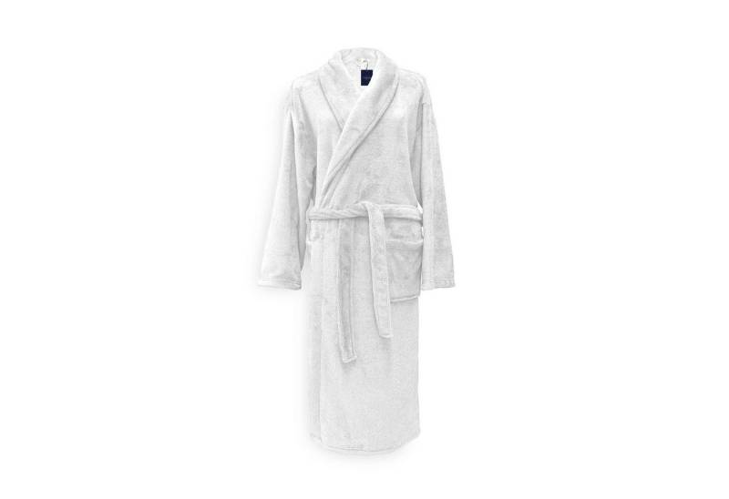 YELLOW Bademantel Bozzolo Bademantel Lang M White Bademantel M White Uni, Bademantel Morgenmantel von YELLOW