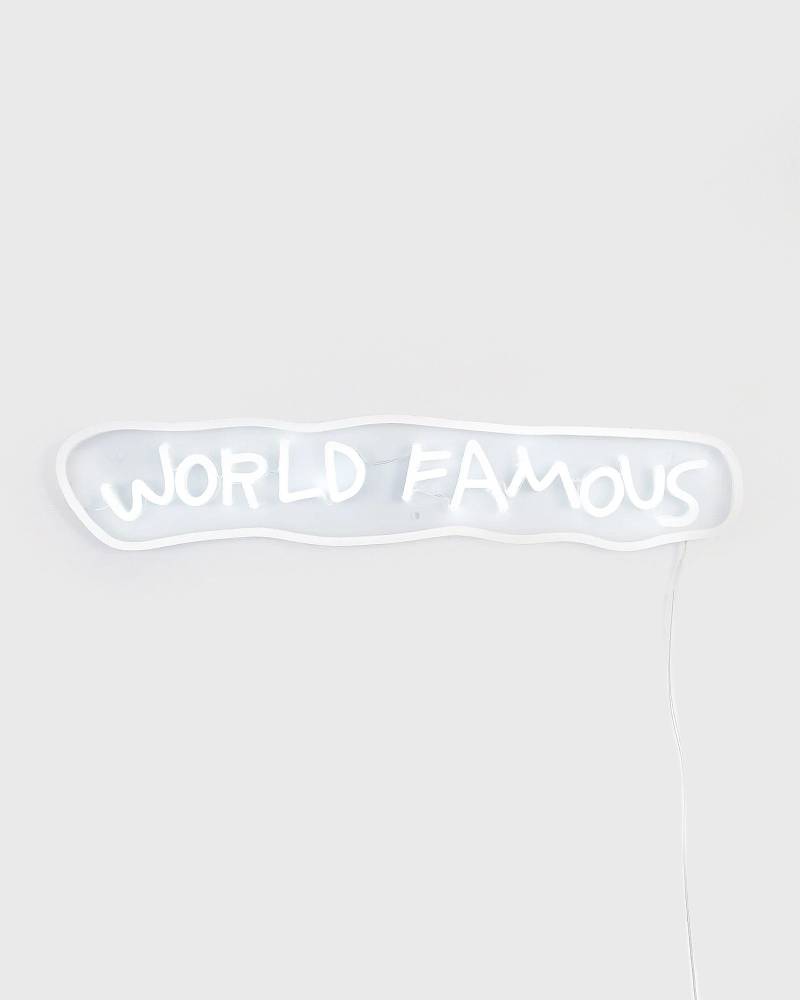 YELLOWPOP WORLD FAMOUS YP X JEAN-MICHEL BASQUIAT LED NEON - EU PLUG men Lighting white in Größe:ONE SIZE von YELLOWPOP