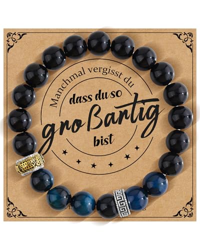 YELUWA Geschenke für Männer Armband Natursteine Mann Idee Original Geschenk Jungen Geburtstagsgeschenk für Männer Geschenke Weihnachten Mann Armband Geschenk für Ehemann Vater Bruder Freund Blaues YELUWA Geschenke für Männer Armband Natursteine Mann Idee Original Geschenk Jungen Geburtstagsgeschenk für Männer Geschenke Weihnachten Mann Armband Geschenk für Ehemann Vater Bruder Freund Blaues von YELUWA