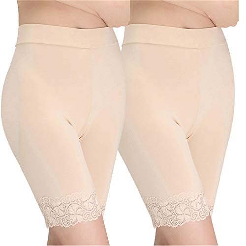 YELYAN Unterhosen Radlerhose Boxershorts Damen Slipshorts Kurze Leggings Radlerhose Sommer Hohe Taille Unterhosen SK+SK von YELYAN