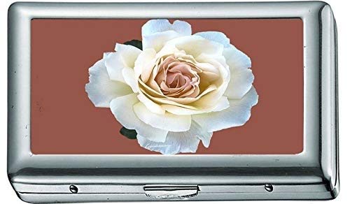 Bloom Blossom Flora Flower 237382 Zigarettenetui / -schachtel Visitenkartenetui Edelstahlgehäuse Silber Metall Geldbörsenschutz von YENDOSTEEN