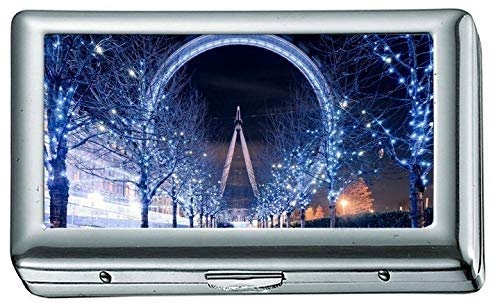 Hard Box Full Pack Zigarettenetui, Riesenrad London Zigarette Edelstahl ID oder Zigarettenetui von YENDOSTEEN