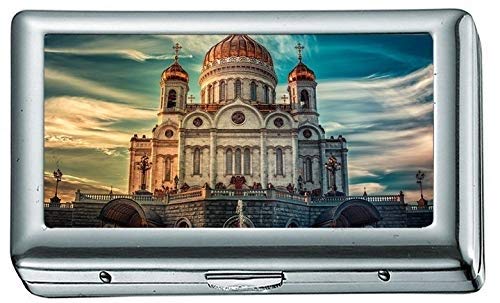Kathedrale von Christus dem Erlöser in Russland Zigarette Edelstahl ID oder Zigarettenetui von YENDOSTEEN