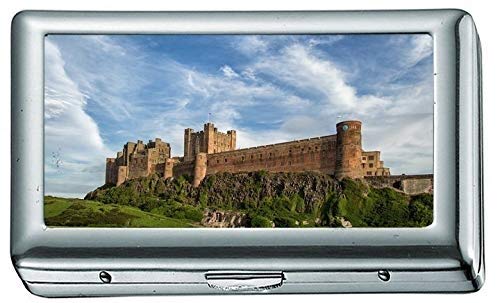 Zigarettenetui, Bamburgh Castle Zigarettenetui aus rostfreiem Stahl oder Zigarettenetui von YENDOSTEEN
