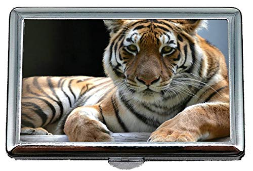Zigarettenetui Box, Raubtier Tiger Tasche mit Zigarettenetui von YENDOSTEEN