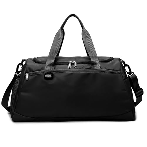 YENTAKE Sporttasche & Reisetasche für Damen und Herren, Handgepäck Tasche mit Schuhfach & Nassfach, 4-in-1 multifunktionale Schwimmtasche Große Handtasche, Fitnesstasche für Reis (Schwarz-1) von YENTAKE