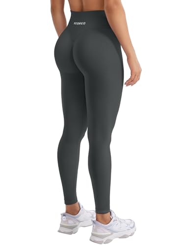 YEOREO Damen Sport Leggings Invisible Scrunch Butt Gym Leggings Hoch Taille Yoga Legging Booty Workout Leggings Booty Lifting Po Push Up Gym Sporthose Asphalt Asche M YEOREO Damen Sport Leggings Invisible Scrunch Butt Gym Leggings Hoch Taille Yoga Legging Booty Workout Leggings Booty Lifting Po Push Up Gym Sporthose Asphalt Asche M von YEOREO