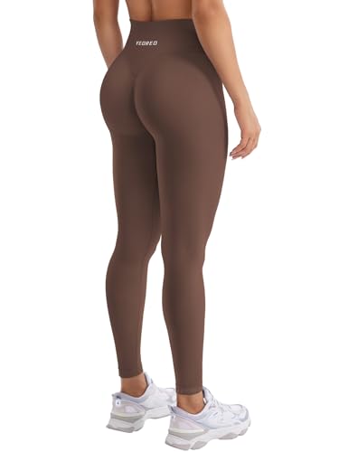 YEOREO Damen Sport Leggings Invisible Scrunch Butt Gym Leggings Hoch Taille Yoga Legging Booty Workout Leggings Booty Lifting Po Push Up Gym Sporthose Dunkelbraun L YEOREO Damen Sport Leggings Invisible Scrunch Butt Gym Leggings Hoch Taille Yoga Legging Booty Workout Leggings Booty Lifting Po Push Up Gym Sporthose Dunkelbraun L von YEOREO