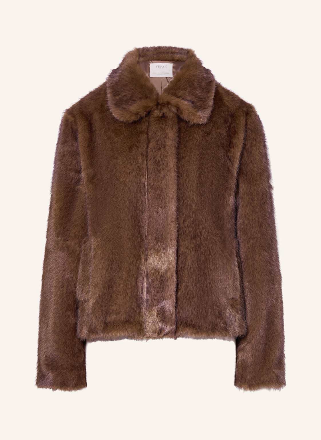 Yerse Kunstpelz-Jacke Carmy braun von YERSE