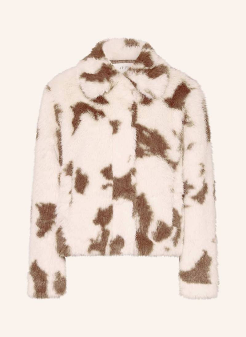 Yerse Kunstpelz-Jacke Carmy weiss von YERSE