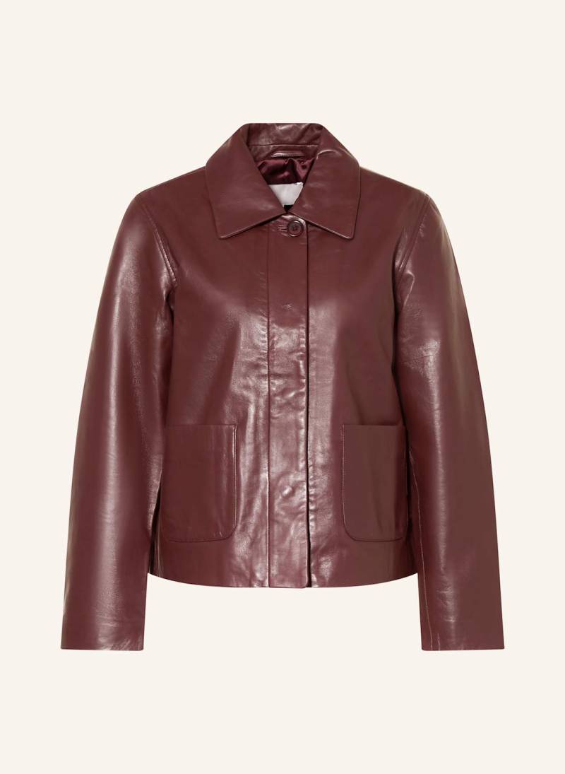 Yerse Lederjacke Rose rot von YERSE