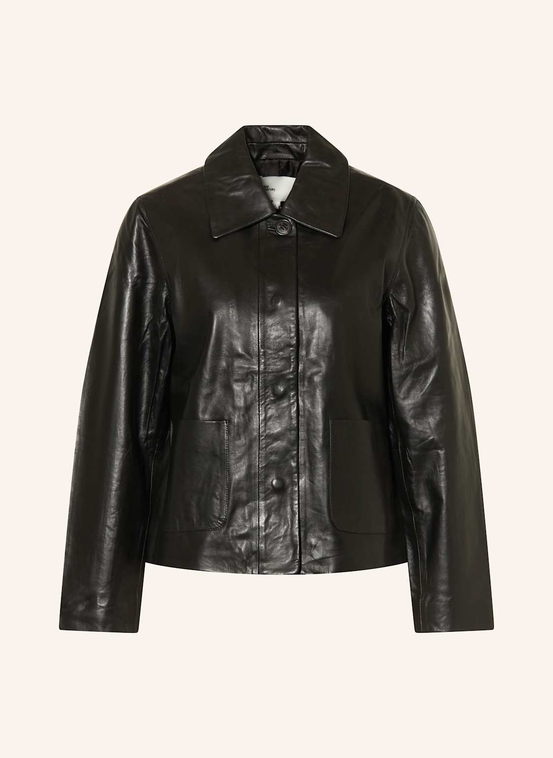 Yerse Lederjacke Rose schwarz von YERSE
