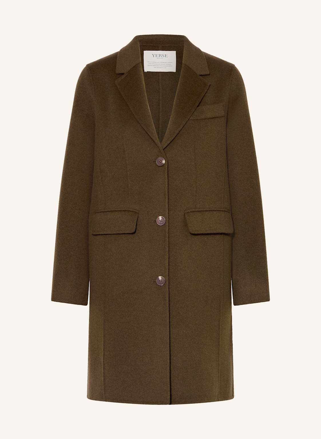 Yerse Mantel Ralph gruen von YERSE