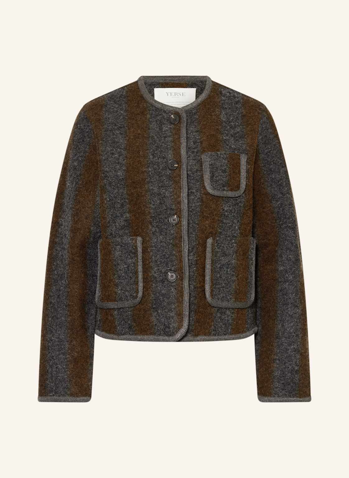 Yerse Strickjacke Graz grau von YERSE