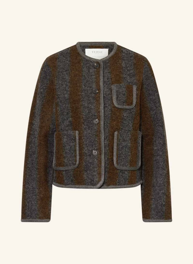 Yerse Strickjacke Graz grau von YERSE