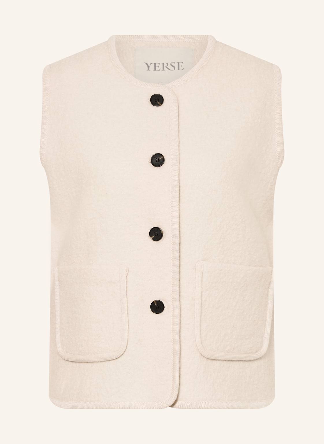 Yerse Strickweste Graz weiss von YERSE