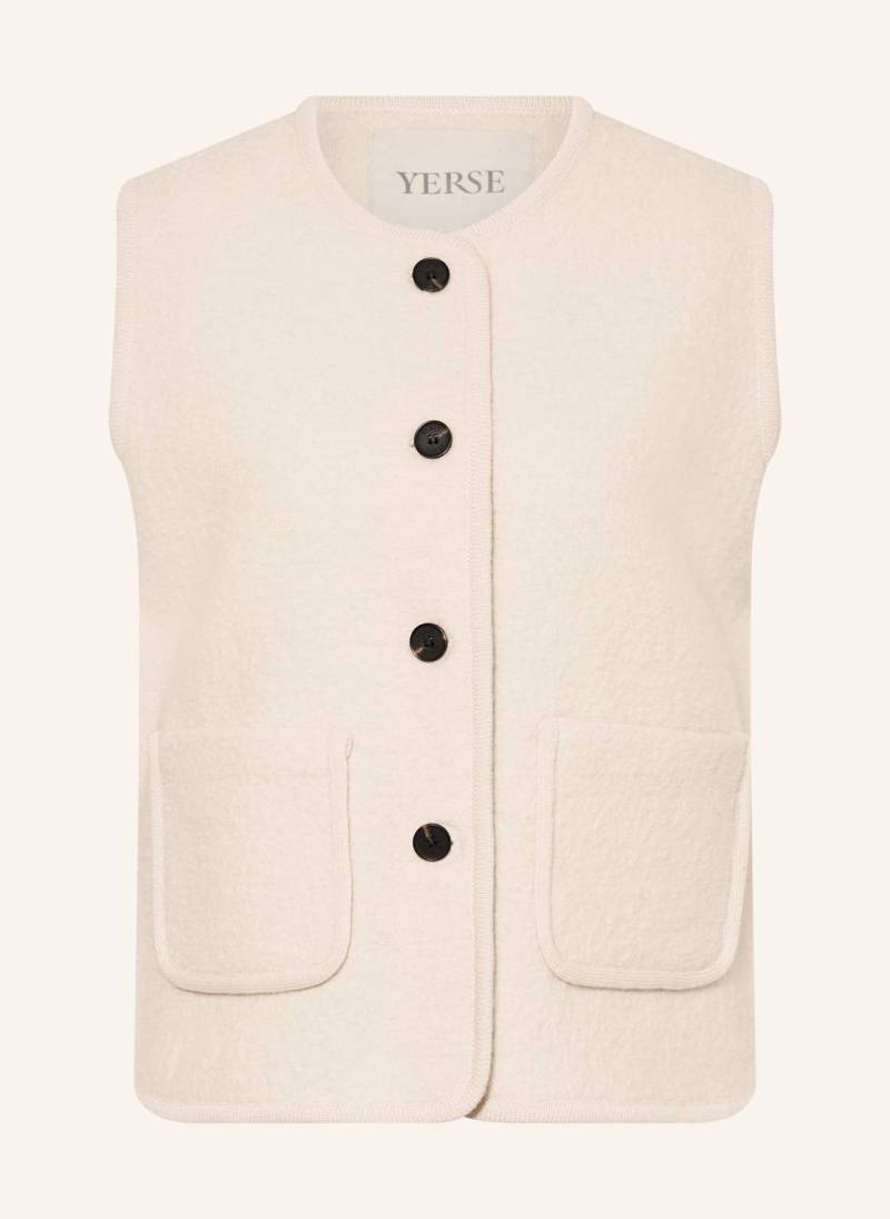 Yerse Strickweste Graz weiss von YERSE