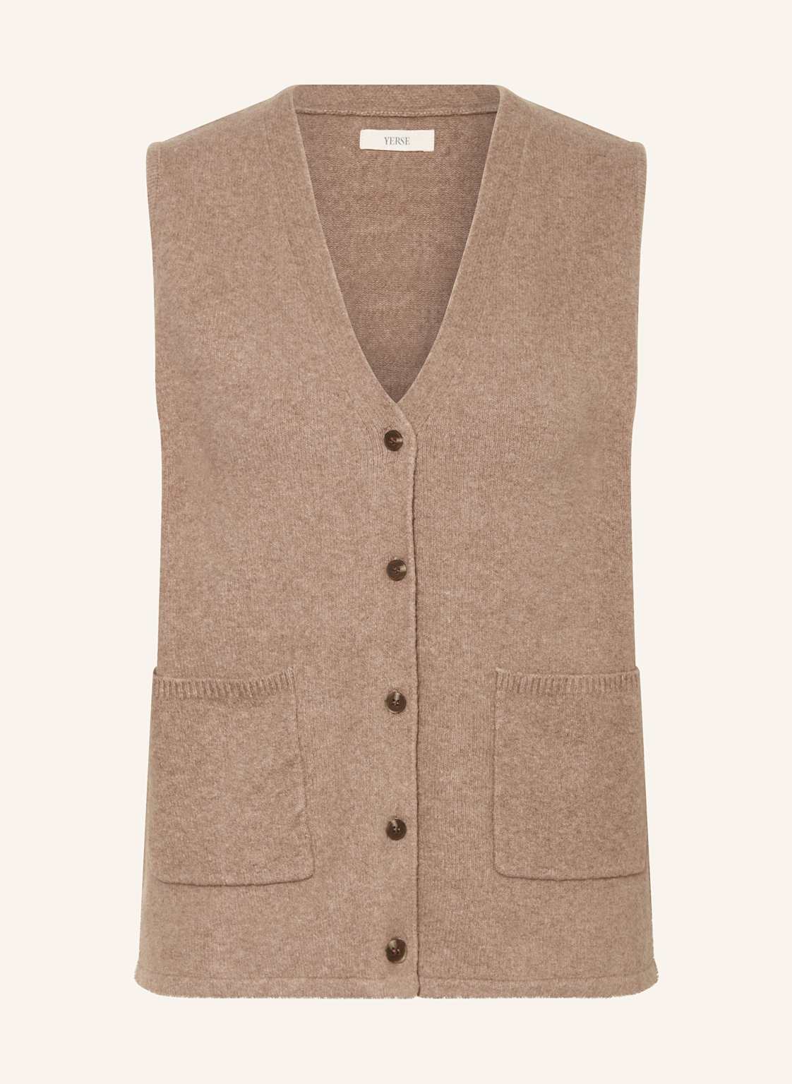 Yerse Strickweste Nina braun von YERSE