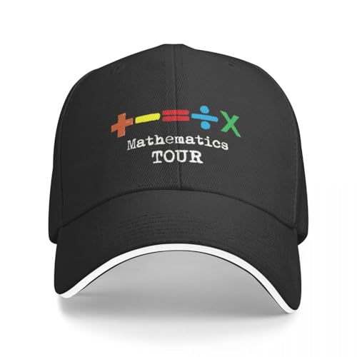 Klassische 2024 Mathematik Tour EDS Sheeran Camping Baseballmützen Frauen Männer High-End Weiblich Strand Papa Hüte Snapback Cap von YERTYIJH