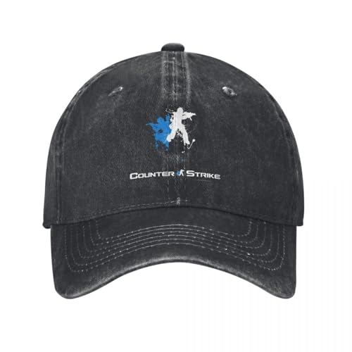 YERTYIJH Classic Counter-Strike 2 CS Go Baseballkappe Casual Distressed Denim Shootting Game Snapback Cap Unisex Outdoor Running Verstellbare Hüte rot YERTYIJH Classic Counter-Strike 2 CS Go Baseballkappe Casual Distressed Denim Shootting Game Snapback Cap Unisex Outdoor Running Verstellbare Hüte rot von YERTYIJH